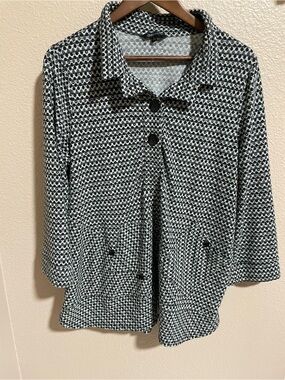 John Mark Black & White Patterned shirt